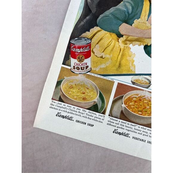 Vintage 1941 Ad for Campbell Soup Print Advertisement - Picture 2 of 5